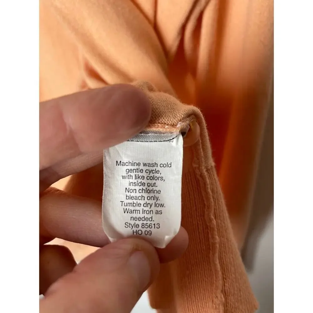 J Crew Cardigan Womens Size Medium Button Up Long Sleeve Sweater Peach Top